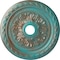 Ekena Millwork Palmetto Medallion (Canopies up to 3 5/8"), 23 5/8"OD x 3 5/8"ID x 1 5/8"P, Copper Green Patina CM23PMCGS - alternate 1